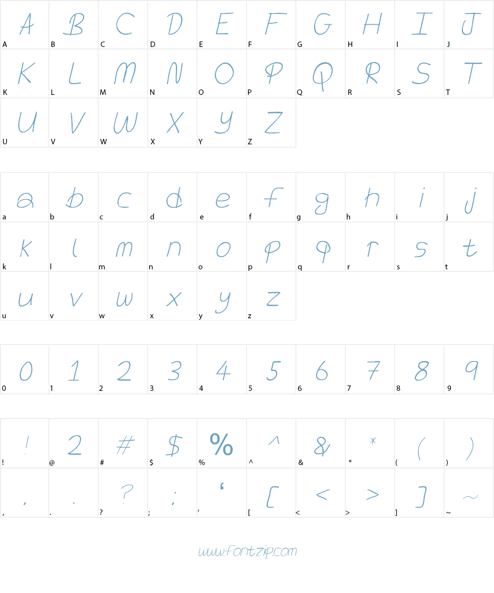 The Power Of Love Font Character